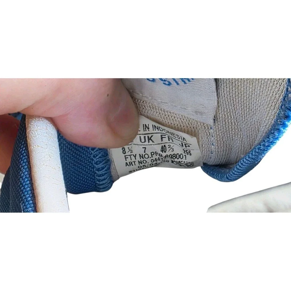 Adidas Dragon Blue White Suede Nylon Sneakers Men's Shoes 8.5 05/2004